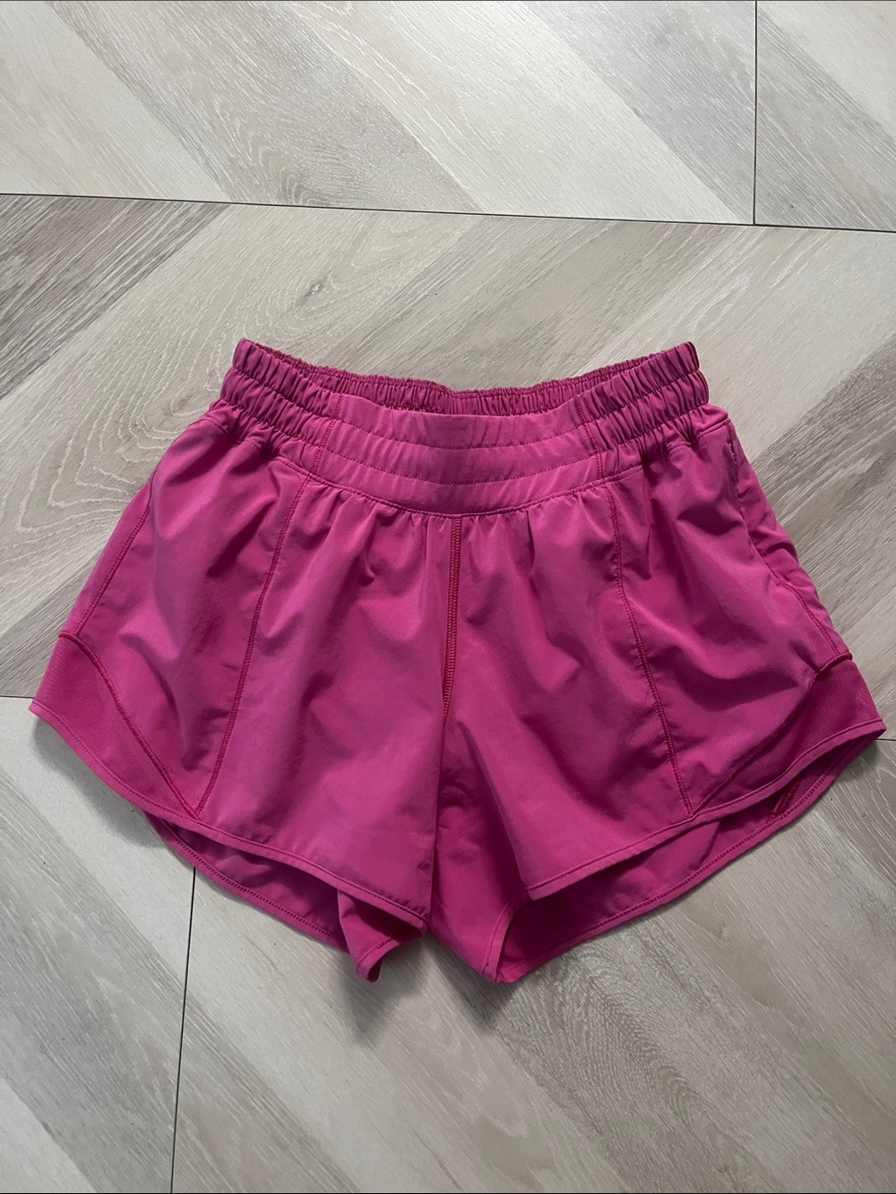 Lululemon Hotty Hot 4 Pink 4” Running shorts Lined sports athletic